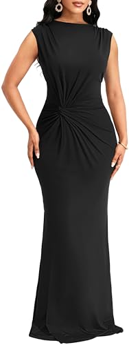 SxClub Formal Dress for Women Cocktail Sexy Bodycon Sleeveless Evening Party Floor Length Long Prom Dresses3
