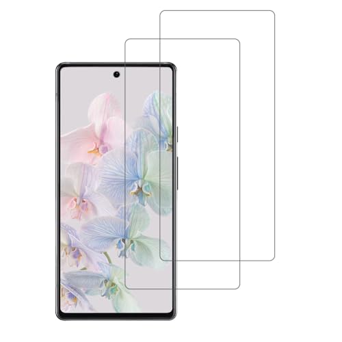 Shunwige (2 Pack) Diseñado para Google Pixel 6a Protector de pantalla de vidrio templado 9H Anti Scratch HD Clear Bubble Free