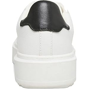 Steve Madden Women's Charlie Sneaker, White, 6, White, 6