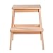Produktbild NEVY- Tritthocker  2 Schritt Hocker Ladder Für Erwachsene & Kinder Innen- Trittleiter, Tragbar Schuh Bench/Blume-Rack   Leitern Kleine Fußhocker (Farbe : With Varnish)