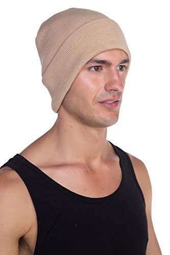 Image of Top Level Beanie Men Women - Unisex Cuffed Plain Skull Knit Hat Cap
