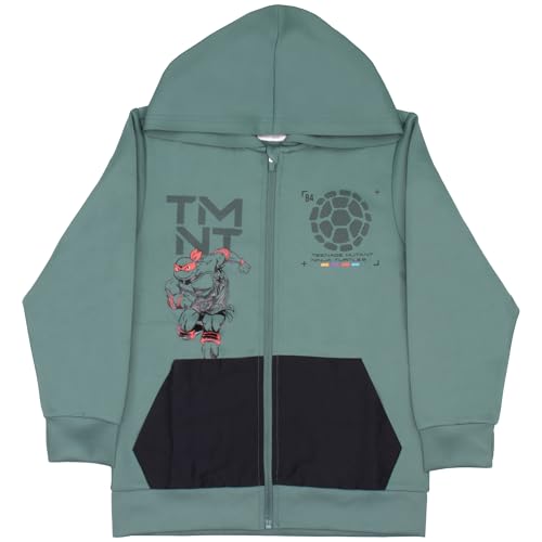 Image of Nickelodeon Teenage Mutant Ninja Turtles Boys Zip-Up Hoodie and Joggers 2-Pack, TMNT Boys Hoodie and Sweatpants Bundle Set