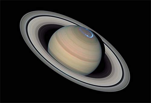 New Horizon Aviation, LLC Space Poster of a Saturn Aurora Fine Art Print