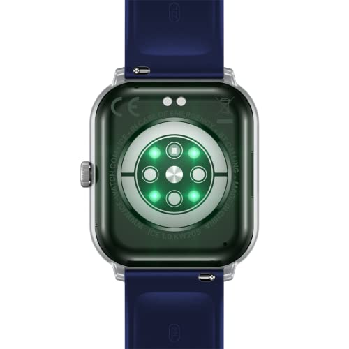 Ice-Watch - ICE smart Silver Navy - Silbergraue Smartwatch für Herren/Unisex mit Silikonarmband - 021412 (1,85") – Ansicht 4
