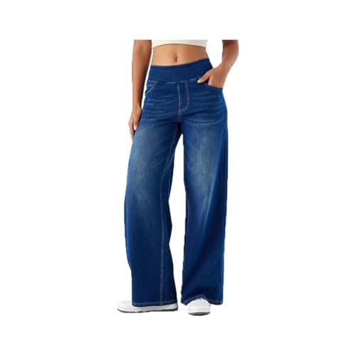 Wide Leg Jeans Woman, Womens Baggy Jeans, High Waisted Wide Leg Jean-s for Women with Pockets