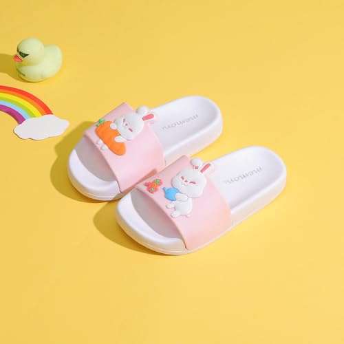 Image of MEMON Toddler Little Kids Dinosaur Beach /Pool /Shower Slides /Anti-Skid Home Bath Slippers /Cute Summer Outdoor Shoes for Girls and Boys
