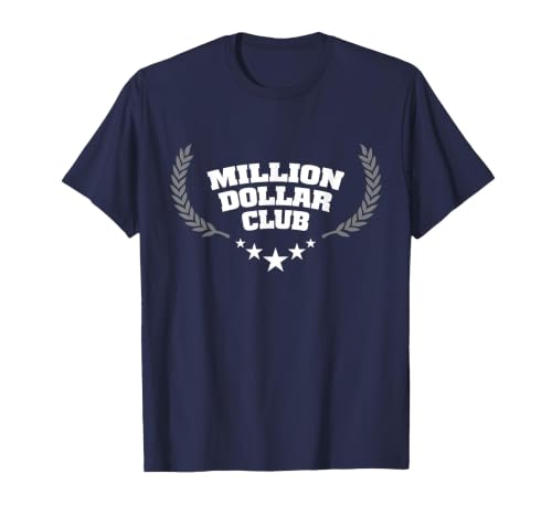 Million Dollar Club Award Shirt T-Shirt, Men, Navy Blue, Small