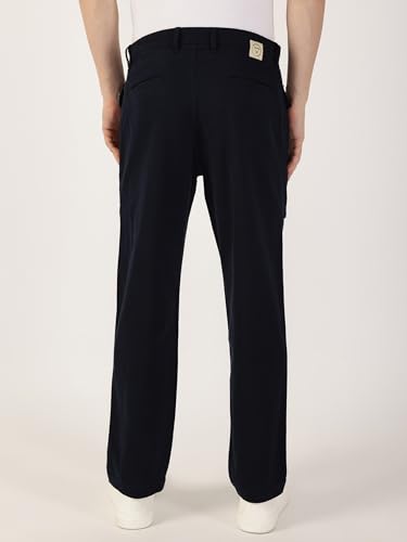 Image of Thomas Scott Men's | Solid | Light Weight | Breathable Fabric | Mid Rise | Regular Fit | Cotton Blend | Button Waist | Cargo | Trouser | Pants