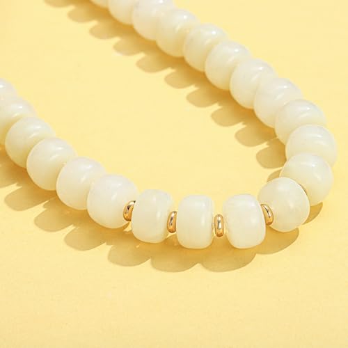 LILIE&WHITE Resin Chunky Beaded Necklace for Women Minimalistic Modern Statement Necklace Jewelry Accessories - Image 4