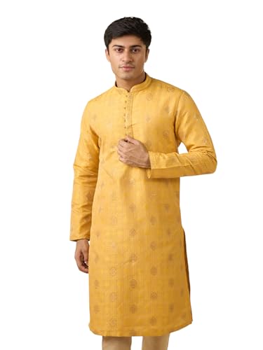 Image of DIWAS BY MANYAVAR Men's Brocade | Jacquard Weave Kurta (1pc)