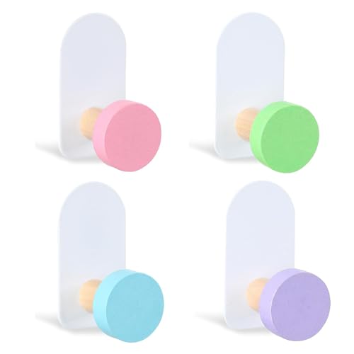 12 Bunte Kleiderhaken Selbstklebend - Garderobenhaken Für Kinderzimmer & Bad