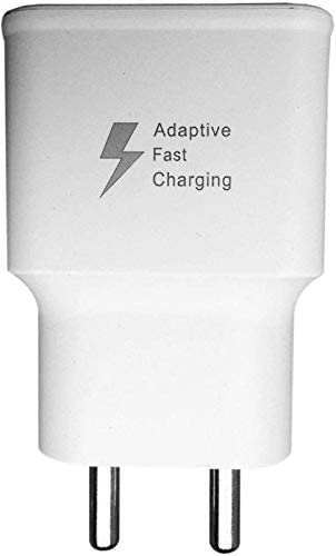 Image of 18 W Mobile Fast Charger Type C Compatible with Samsung M30 / A50 / M11 / M31s / M41 / M51 / M10s (Qualcomm Quick Charge 3.0 with Type C Cable (White) * with 6 Months Warranty