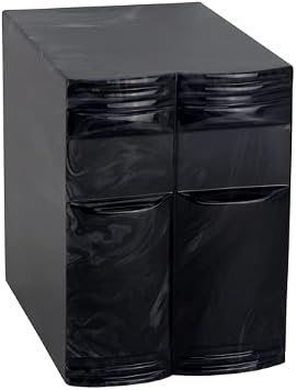 Onyx Cultured Marble Book Companion Urn Extra-Large Double Urn for Two Adults, 460 cu/in Capacity, Elegant Book Design for Home or Ground Burial