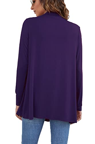 Image of Ladlop Women's Lightweight Open Front Cardigans Long Sleeve Casual Soft Drape Fall Cardigan