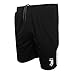 Italian Serie A Juventus Mens Soccer Shorts, Black, Medium
