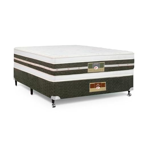 Cama Box + Colchão Castor Casal Silver Star Air Double Face Tenopedic 138x188x61cm