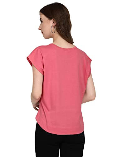 Image of Leriya Fashion Women's Haran Print Lycra with Animal Print Design on Half-Sleeve Regular Fit Office wear,Casual wear Top