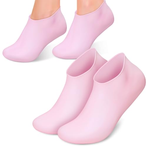 Beaupretty 2 Pairs Moisturizing Socks Moisturizing Gel Socks Gel Spa Socks for Repairing and Softening Dry Cracked Feet Skin for Home Salon XL