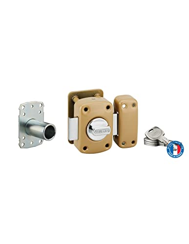 THIRARD - Transit 2 high Security Lock with Button and Cylinder 45 mm - 98610, Gold - Image 3