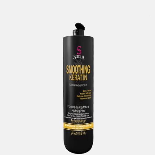 Socila Organic Brazilian Keratin Smoothing and Shine Treatment for All Hair Types - Progressiva Brasileira (16.9fl oz/500ml)