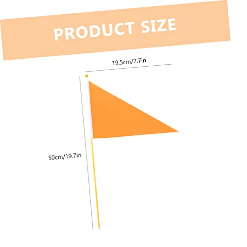 Drapeau couleur brillant en polyester orange résistant aux intempéries