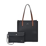 MICHAELA Tote Bag for Women Faux Leather Purse and Wallet Set 2pcs Fashion...