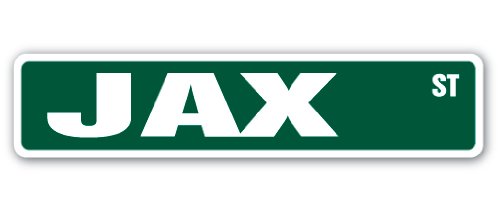 Jax Street Sign Childrens Name Room Sign | Indoor/Outdoor | 30" Wide
