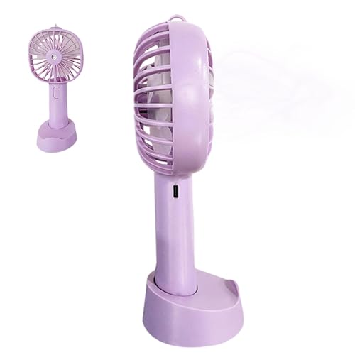 WJnflQN Ventilador de nebulización, ventilador con niebla,Atomización personal de enfriamiento 3 Velocidad recargable ajustable | Suministros de refrigeración portátil al aire libre de ventilador de