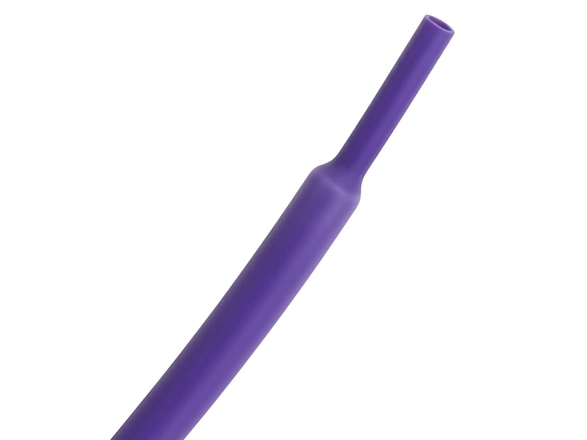 Kable Kontrol Heat Shrink Tubing - 3/32” Inch - 10' Ft Long, Purple Polyolefin - 2:1 Industrial Shrink Tube & Cable Sleeve for Electrical Wire