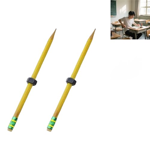 Adhd Fidget Pencil, custodia filettata con dadi, matita filettata per Adhd, penna Gidgets Sleeve Fidget Tool per messa a fuoco, Fi/dget Pe/n, Ansia Pe/n, F/idget P/ens, Funky P/ens, sollievo