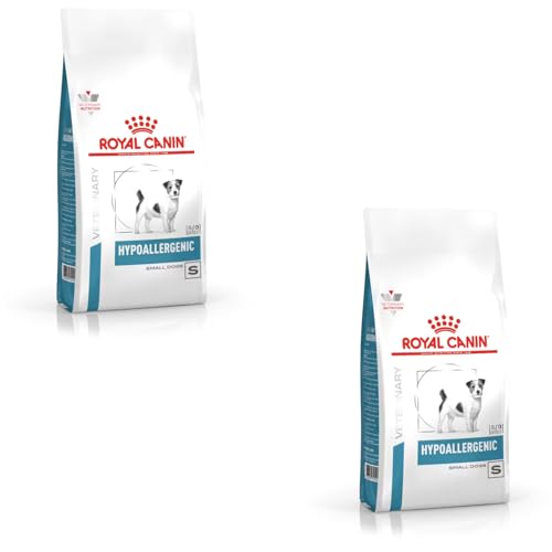 ROYAL CANIN Weterynaryjny hipoalergiczny mały pies | podwójne opakowanie | 2 x 1 kg | Kompletna karma dietetyczna dla małych dorosłych psów | Dla psów z nietolerancją pokarmową