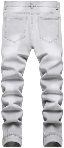 JUNBAOSS mens Print Jeans for Men Jeans