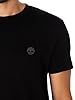 Timberland Men's Slim Fit Embroidered Logo T-Shirt, Black Pavement, L #3