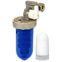 acquaverde | Dosatore Proporzionale di Polifosfato da 1/2", con Valvola di Arresto e By-Pass, Portata 20 l/min, Anticalcare, Anticorrosione per Caldaia, Scaldabagno - Ricarica Inclusa | MADE IN ITALY