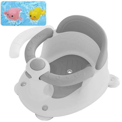 Baby Bath Seat for Babies 6 Months & Up, Bath Seats for Babies Sitting Up, Open Design Bathtub Seat for Baby, Non-Slip, Compact Toddler Bath Seat.
