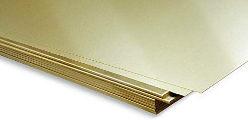 Brass Sheet plate guillotine Offcuts - 0.3mm to 3.0mm - Multiple Sizes (0.9mm, 400mm x 300mm (Circa A3))