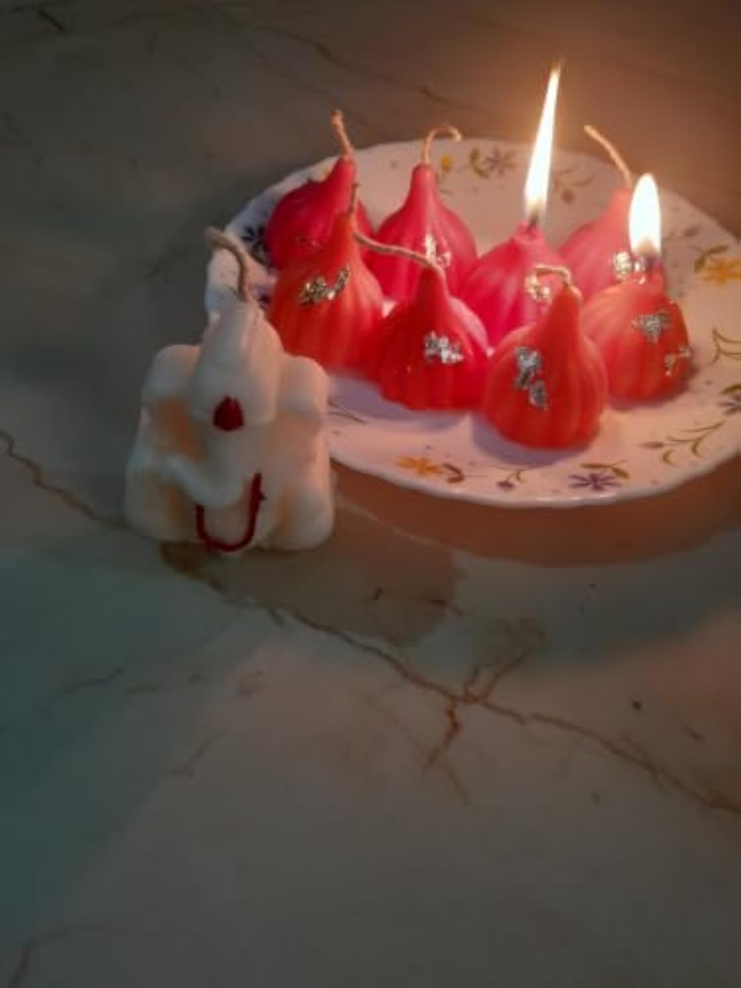 Modak and Ganesh Shaped Decorative Scented Candles
