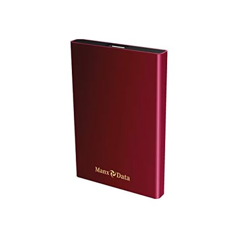 ManxData 1TB USB 3.0 Portátil Externos Duros Discos Rojo Cover