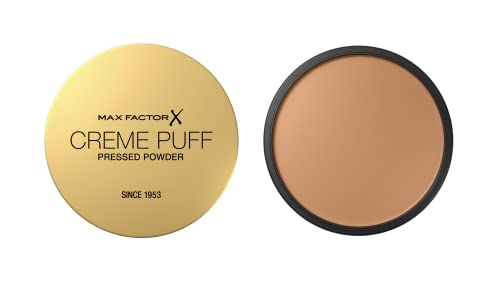 Tonalità: 013 Nouveau Beige Max Factor Creme Puff Cipria Compatta, Finish Opaco e Texture Leggera, Adatta a Tutti i Tipi di Pelle, 013 Nouveau Beige, 14 g