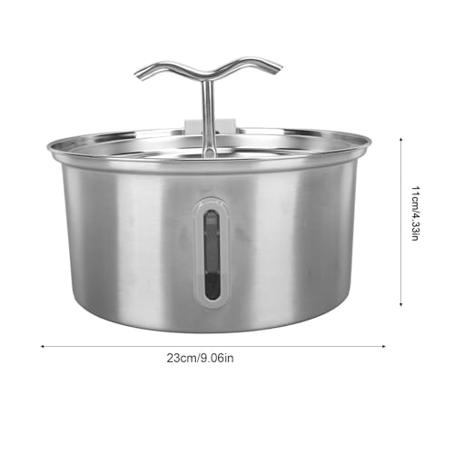 Fuente de agua automática acero inoxidable para gatos miniatura 5
