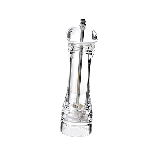 OFFSCH Ergonomic Pepper Mill Pepper Salt Grinding Container Acrylic Manual Shaker
