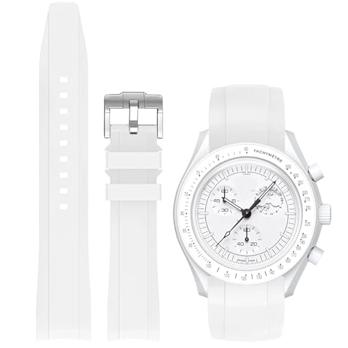 Niziruoup Correas Reloj de Silicona Caucho para Hombre y Mujer, Sin Espacio Suave Goma Curva sin Huecos Correa de Repuesto 20mm 22mm
