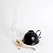 Lehman's Vintage Style Oil Lamp, Classic Nomad Model Burns Kerosene or Lamp Oil, Round Font with Curved Carrying Handle, Steel Burner, Glass Chimney and Wick for Non-Electric Lighting or Emergencies