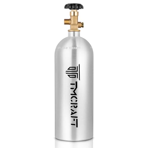 TMCRAFT 5lb CO2 Tank, High Strength Aluminum Alloy Cylinder with CGA-320 Valve, DOT Approved...