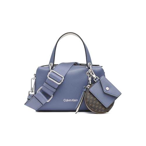 Calvin Klein Cali Mini bolsa transversal, Folkstone cinza/querubim branco, One Size