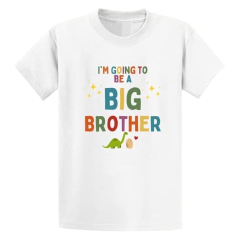 Second Ave Baby/Children's Cute I'm Going to Be A Big Brother Pregnancy Announcement White T Shirt Top Cover