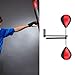 Boxing Bar Wall Mounted MMA Speed Trainer Adjustable Height Boxing Training Device Agility Home Gym 2Pcs Speed Ball, Red