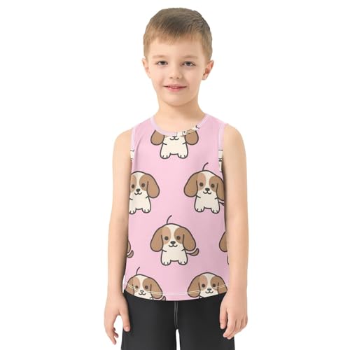 susiyo Cute Dogs Boys Sleeveless Tank Top Girls Athletic T Shirt2