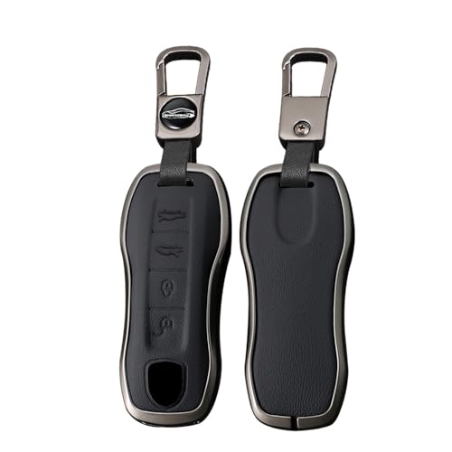 Étui clé Porsche en cuir accessoire idéal au quotidien pour conducteur Cayenne Macan 3 boutons