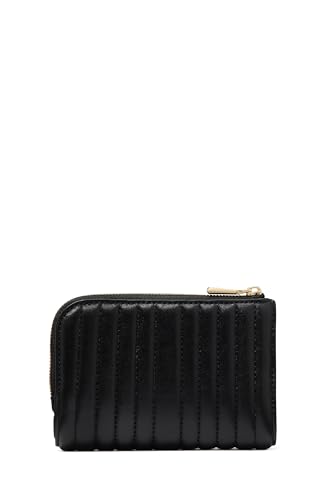 kate spade new york Deco Pebbled Leather Small Compact Wallet, Quilted Black3